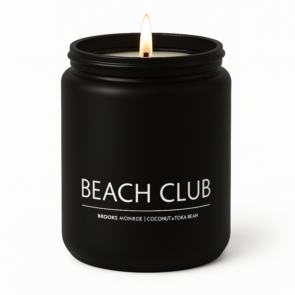 Beach Club - 8 oz. Candle (Amber or Matte Black)