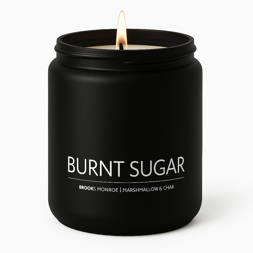 Burnt Sugar - 8 oz. Candle (Amber or Matte Black)