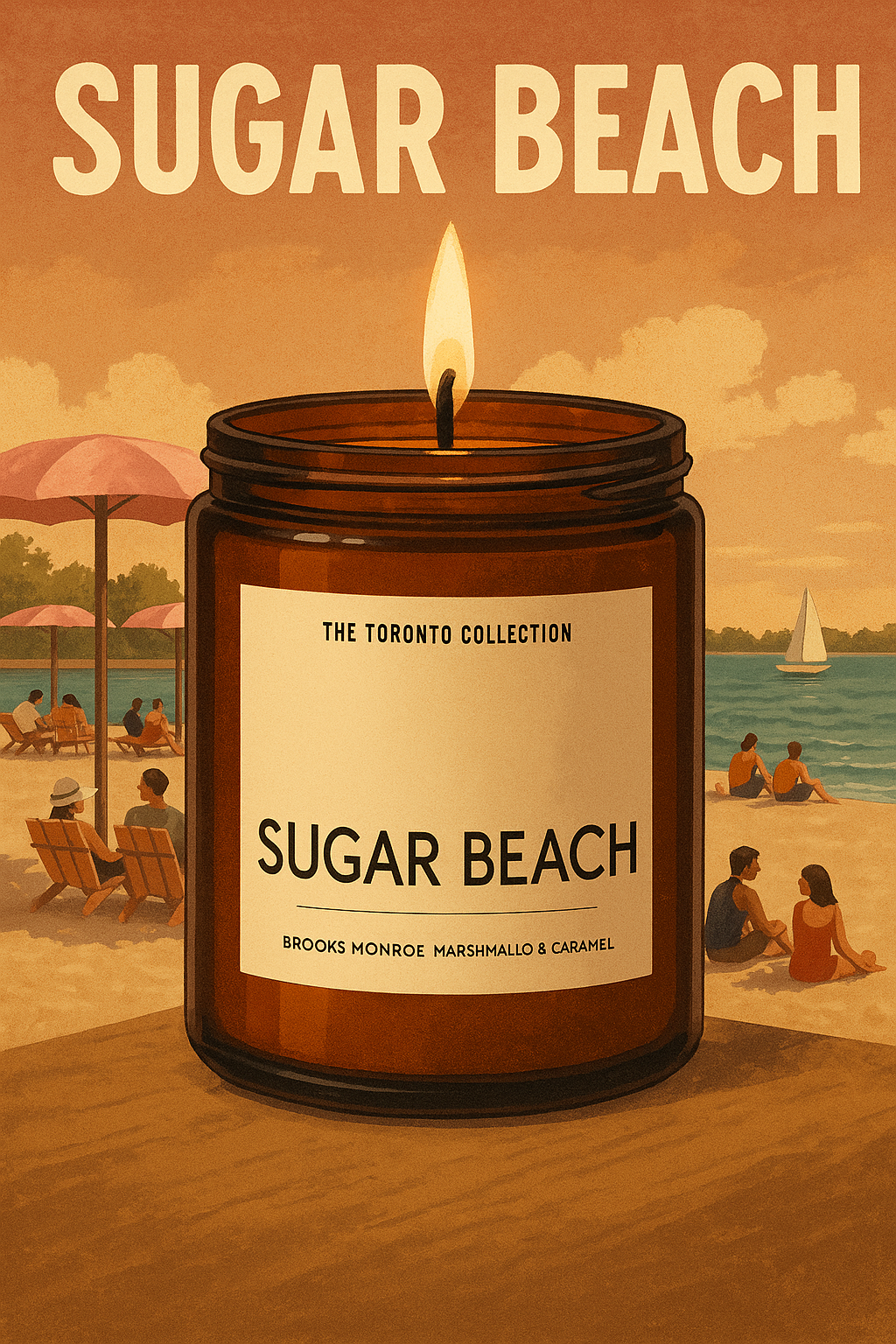 Sugar Beach, 8 oz Candle