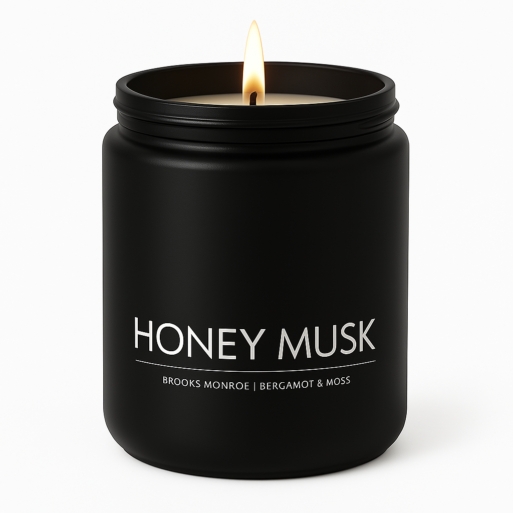 Honey Musk - 8 oz. Candle (Amber or Matte Black)