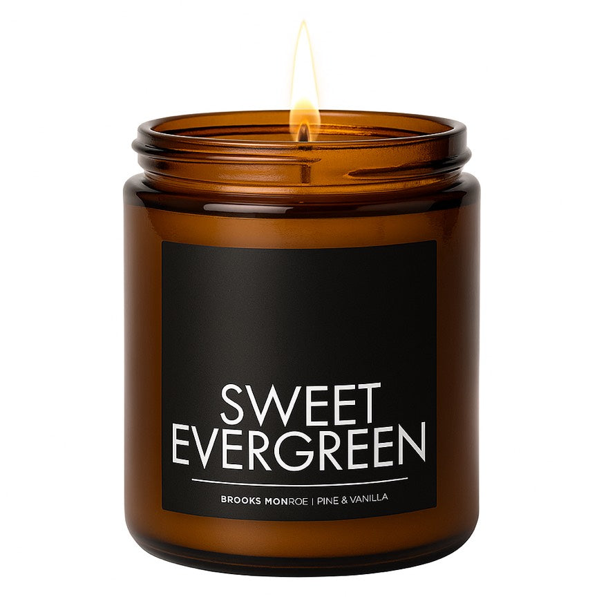 Sweet Evergreen - 8 oz. Candle (Amber or Matte Black)