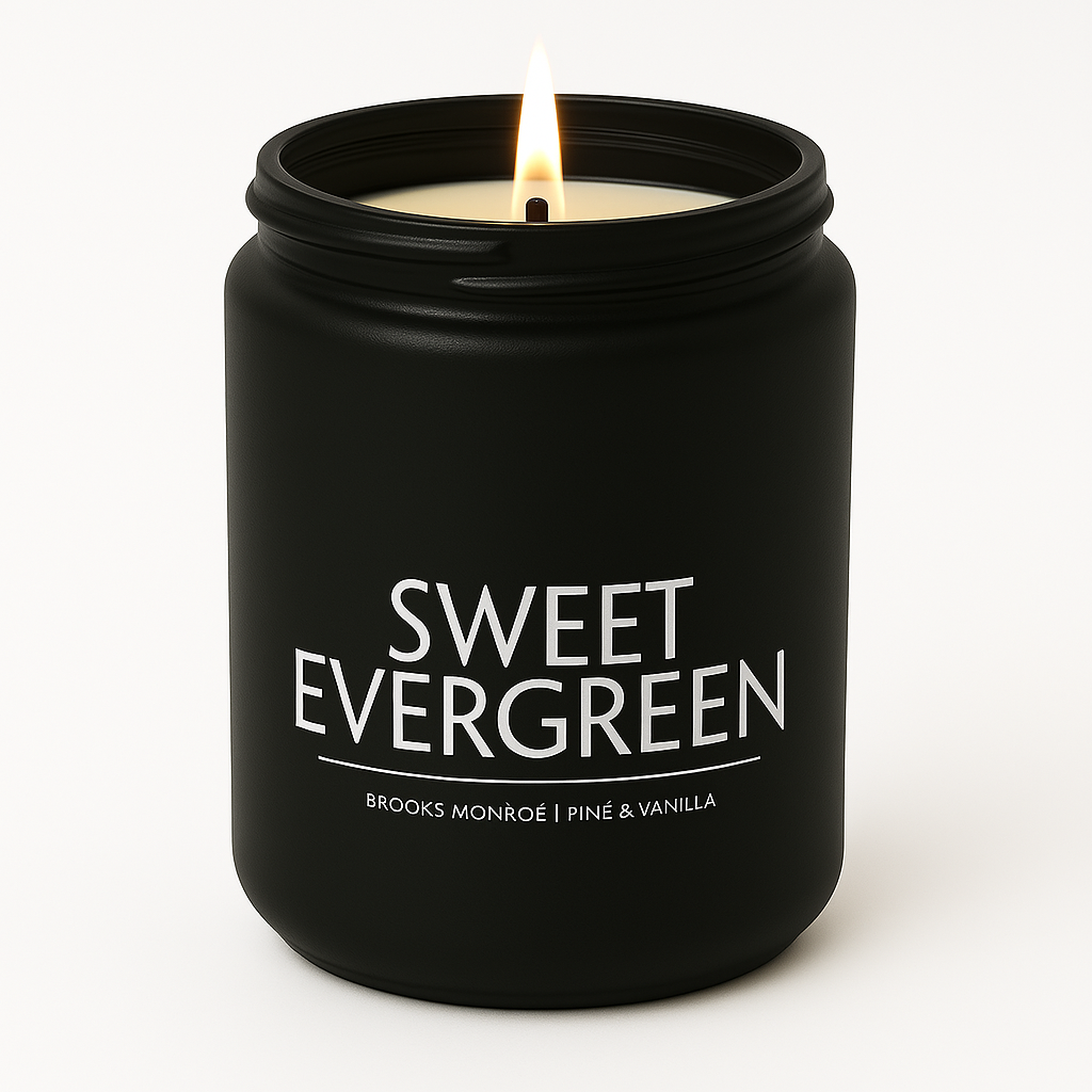 Sweet Evergreen - 8 oz. Candle (Amber or Matte Black)