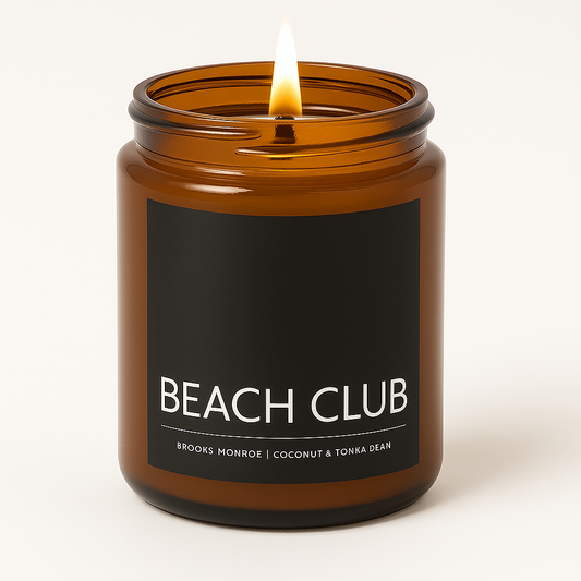 Beach Club - 8 oz. Candle (Amber or Matte Black)