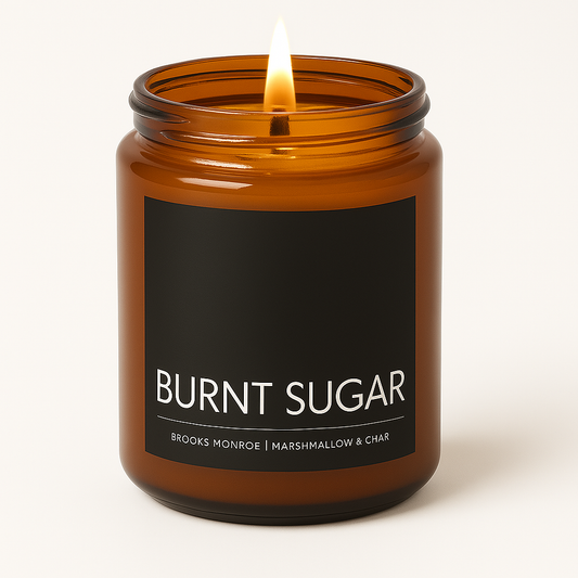 Burnt Sugar - 8 oz. Candle (Amber or Matte Black)