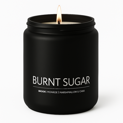 Burnt Sugar - 8 oz. Candle (Amber or Matte Black)