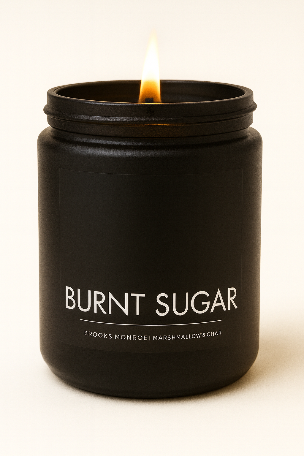 Burnt Sugar - 8 oz. Candle (Amber or Matte Black)
