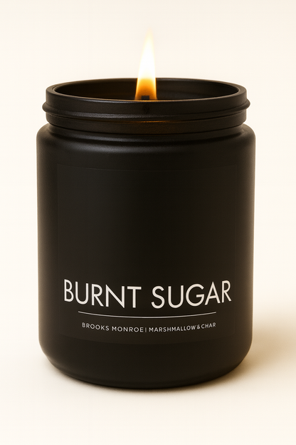 Burnt Sugar - 8 oz. Candle (Amber or Matte Black)