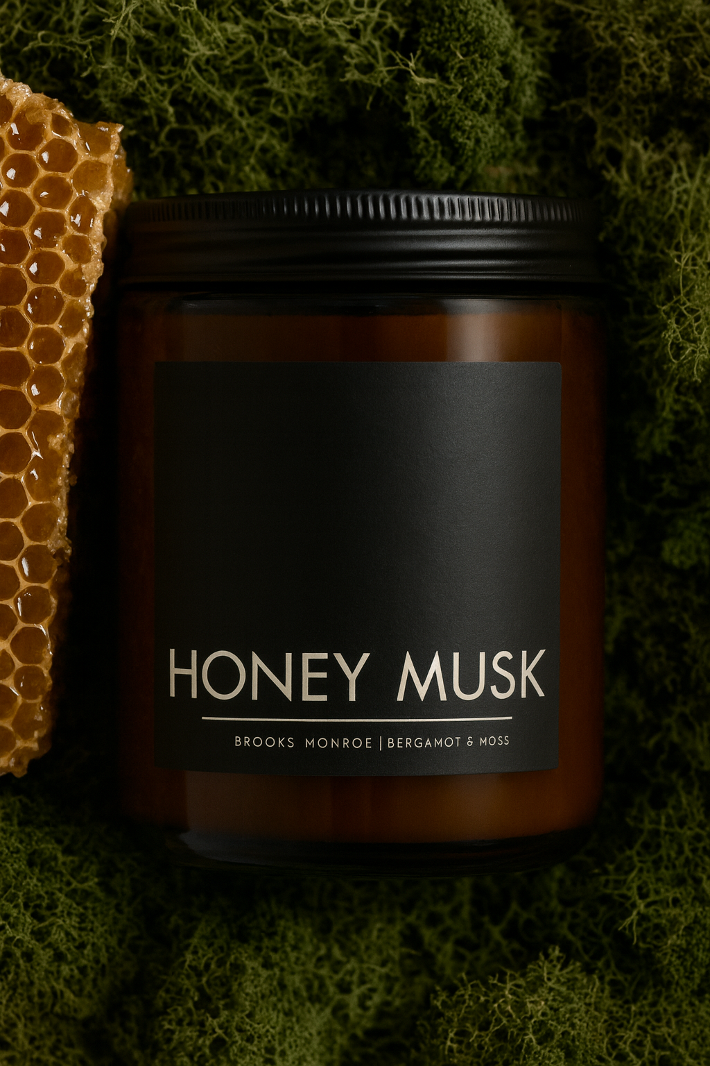 Honey Musk - 8 oz. Candle (Amber or Matte Black)