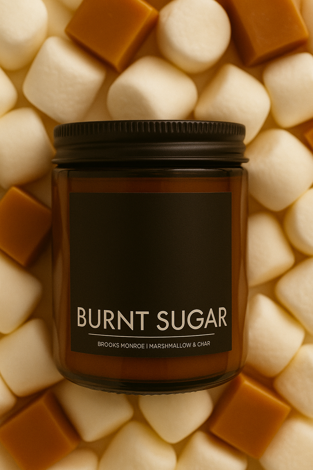 Burnt Sugar - 8 oz. Candle (Amber or Matte Black)