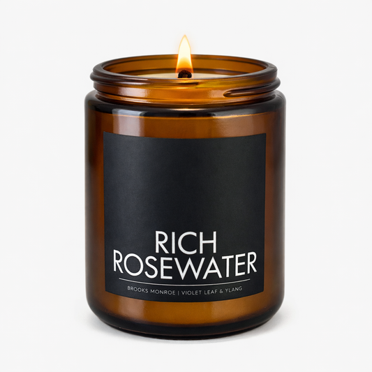 Rich Rose Water - 8 oz. Candle