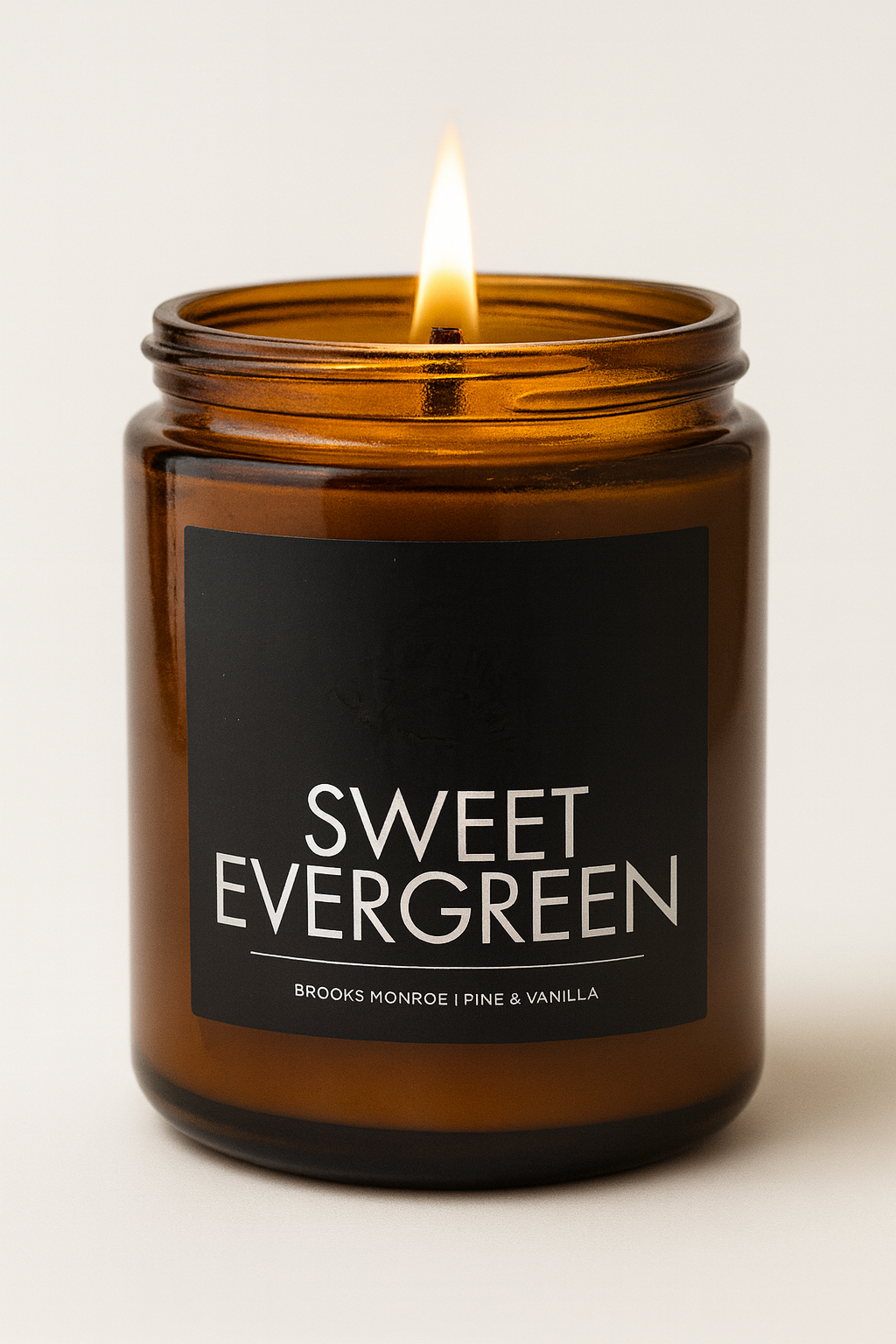 Sweet Evergreen - 8 oz. Candle (Amber or Matte Black)