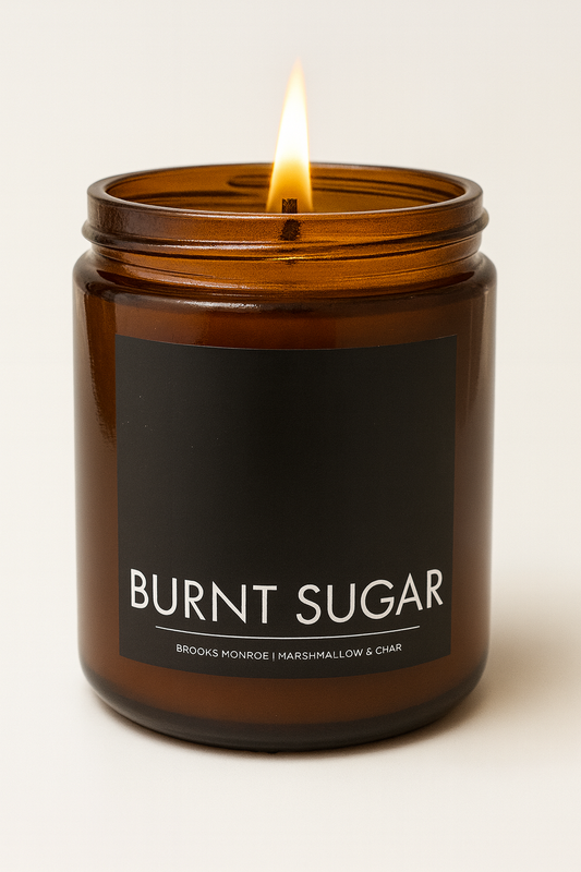 Burnt Sugar - 8 oz. Candle (Amber or Matte Black)