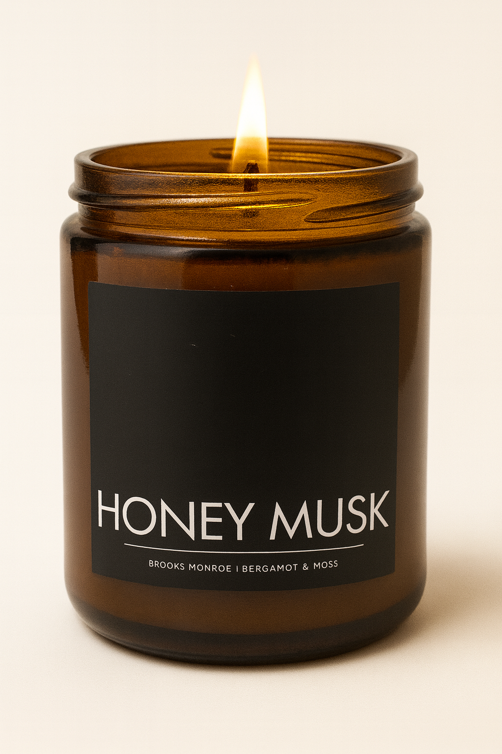 Honey Musk - 8 oz. Candle (Amber or Matte Black)