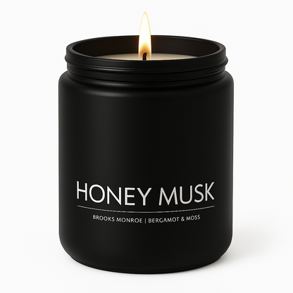 Honey Musk - 8 oz. Candle (Amber or Matte Black)