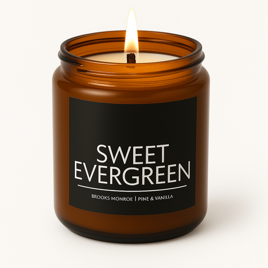 Sweet Evergreen - 8 oz. Candle (Amber or Matte Black)