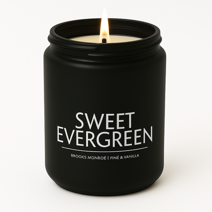 Sweet Evergreen - 8 oz. Candle (Amber or Matte Black)